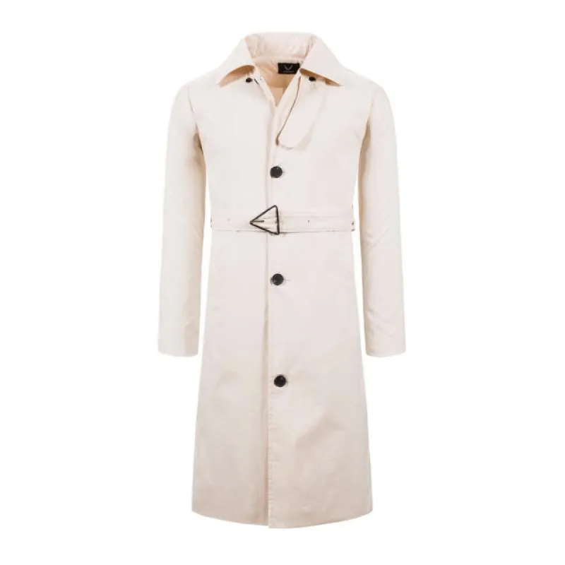 Men's Retro Classic Lapel Single Breasted Belt Long Trench Coat 55058957M sold by Manly