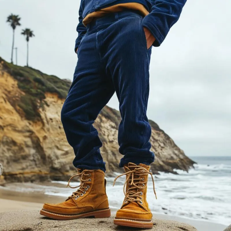 Men's Vintage Corduroy Slim Straight Pants 93067304M sold by Manly product image thumbnail 2