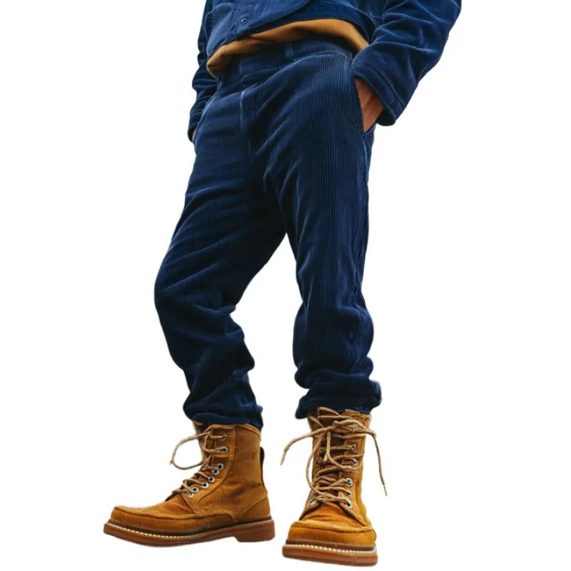 Men's Vintage Corduroy Slim Straight Pants 93067304M sold by Manly