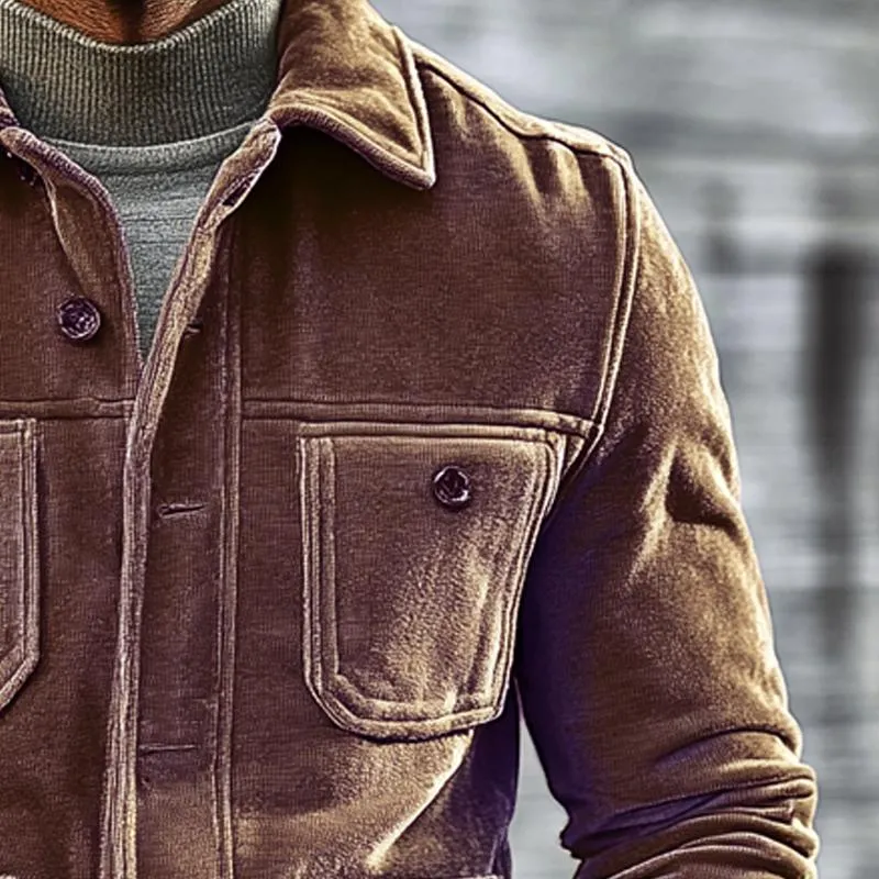 Men's Vintage Velvet Lapel Single Breasted Jacket 23159798X sold by Manly product image thumbnail 3