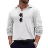 Men's Long-sleeved Casual Knitted POLO Shirt 57878401X sold by Manly