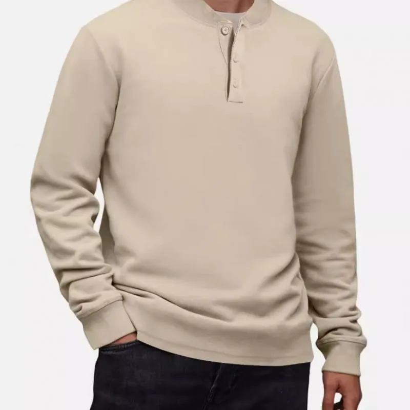 Men's Casual Cotton Blend Henley Collar Slim Fit Long Sleeve T-Shirt 16667146M sold by Manly product image thumbnail 4