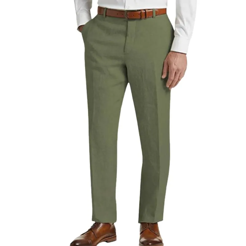 Men's Linen Classic Solid Pants 53683463X sold by Manly product image thumbnail 5