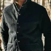 Men's Casual Solid Color Stand Collar Polar Fleece Jacket 50032711X sold by Manly