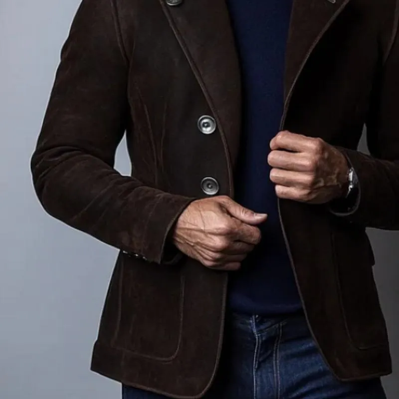 Men's Vintage Suede Single Breasted Blazer 19893500Y sold by Manly product image thumbnail 2