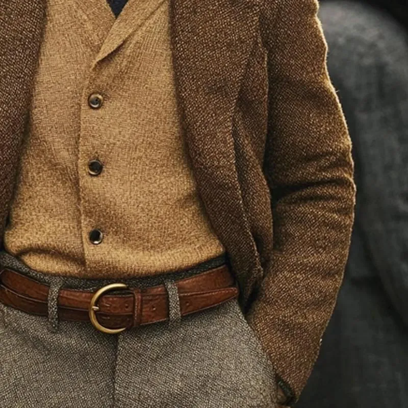 Men's Vintage Single Breasted Lapel Blended Blazer 39920122X sold by Manly product image thumbnail 3