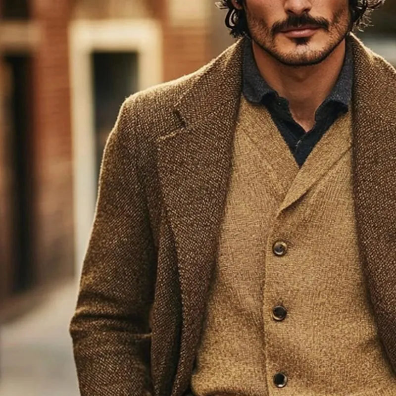 Men's Vintage Single Breasted Lapel Blended Blazer 39920122X sold by Manly product image thumbnail 2