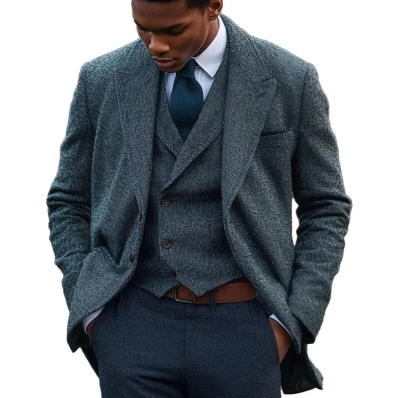 Men's Blended Lapel Blazer 31419254X sold by Manly