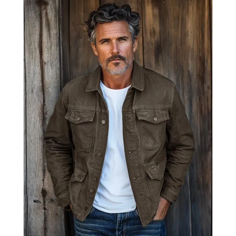 Men's Vintage Washed Multi Pocket Jacket 87820480Y sold by Manly product image thumbnail 3