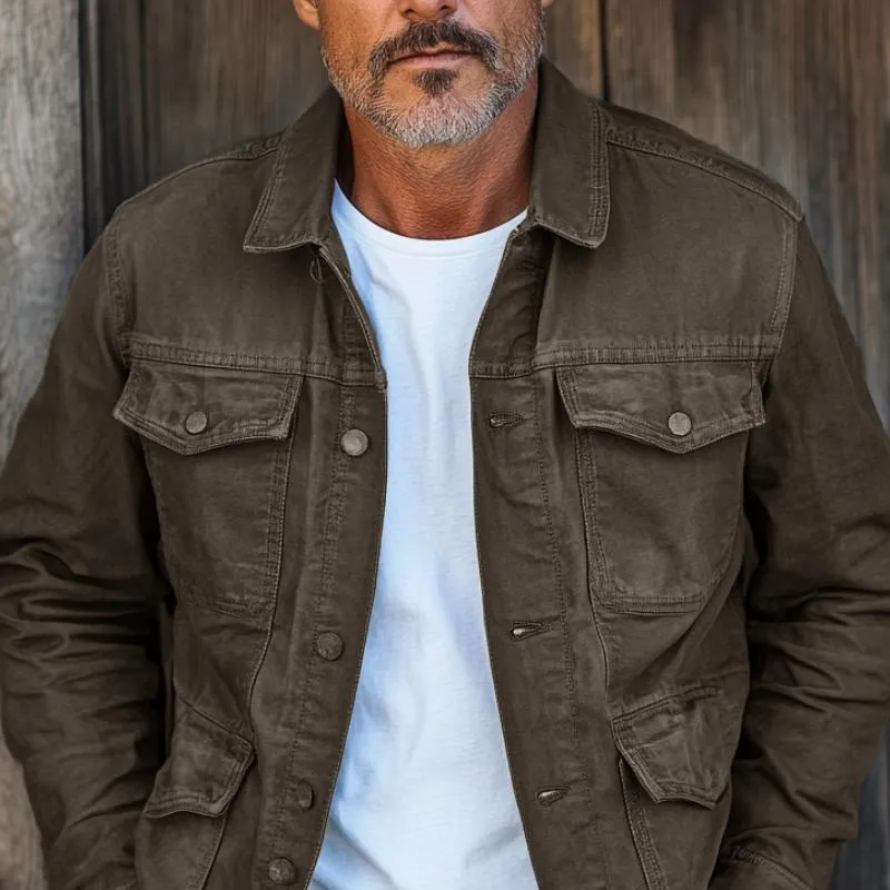 Men's Vintage Washed Multi Pocket Jacket 87820480Y sold by Manly product image thumbnail 2