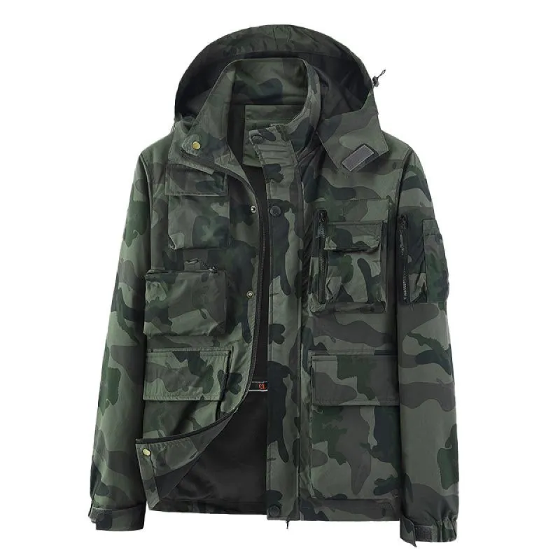 Men's Multi-Pocket Mid-Length Jacket 55563793U sold by Manly