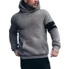 Men's Autumn and Winter Casual Sweatshirt Plush Hoodie 11899812U sold by Manly