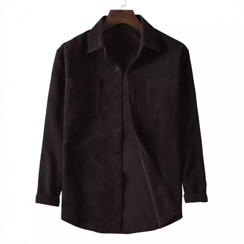 Men's Vintage Solid Corduroy Long Sleeve Shirt 95415516Y sold by Manly product image thumbnail 2
