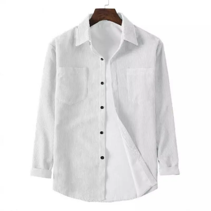 Men's Vintage Solid Corduroy Long Sleeve Shirt 95415516Y sold by Manly product image thumbnail 5