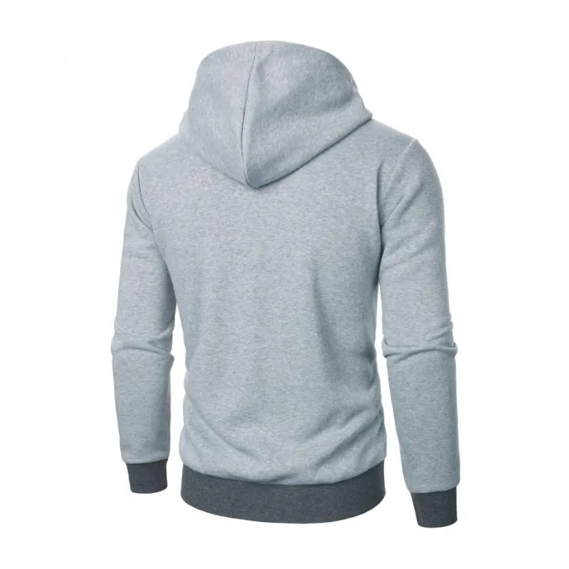 Men's Casual Sports Colorblock Double Zipper Slim Fit Hoodie 71768859M sold by Manly product image thumbnail 3