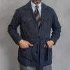 Men's Vintage Lapel Multi-pocket Single Breasted Belt Casual Jacket 69657136Z sold by Manly