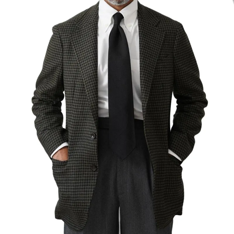 Men's Vintage Houndstooth Notch Lapel single-breasted blazer 69201458Z sold by Manly