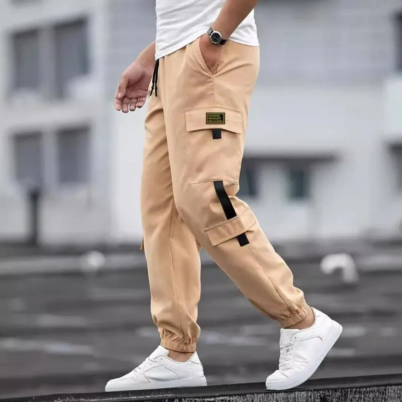 Men's Fashion Solid Color Multi-Pocket Cargo Pants 48573790Z sold by Manly product image thumbnail 4