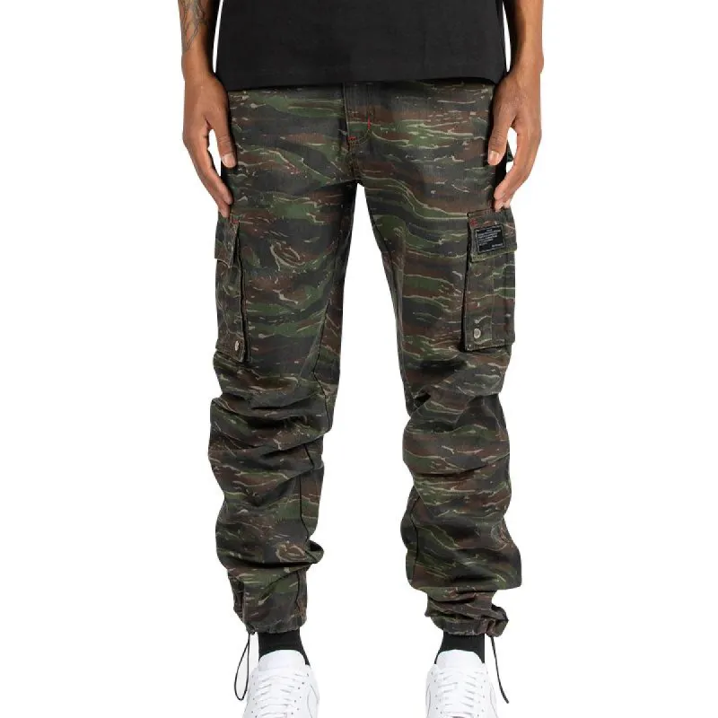 Men's Fashionable Loose Camouflage Multi-Pocket Cargo Pants 52431592Z sold by Manly