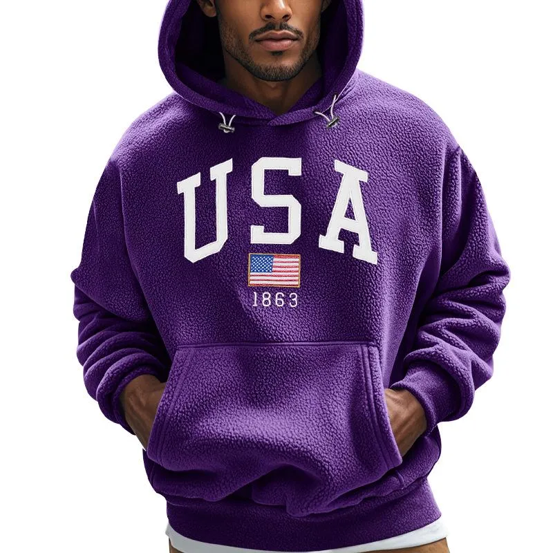 Men's Fashion Fleece Printed Loose Casual Hoodie 72147151Z sold by Manly product image thumbnail 5
