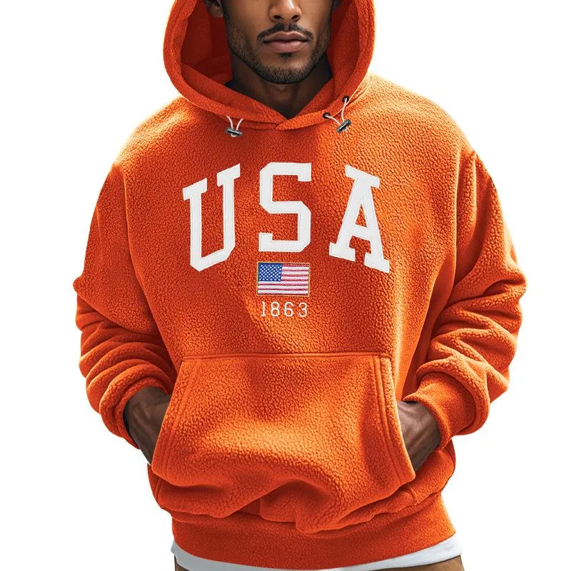 Men's Fashion Fleece Printed Loose Casual Hoodie 72147151Z sold by Manly product image thumbnail 3