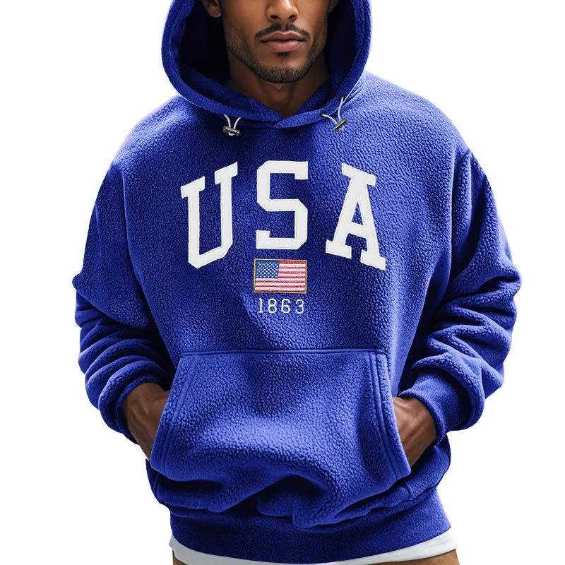 Men's Fashion Fleece Printed Loose Casual Hoodie 72147151Z sold by Manly product image thumbnail 2