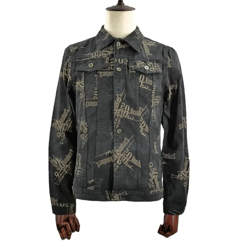 Men's Vintage Lapel Denim Print Jacket 84041459X sold by Manly product image thumbnail 4
