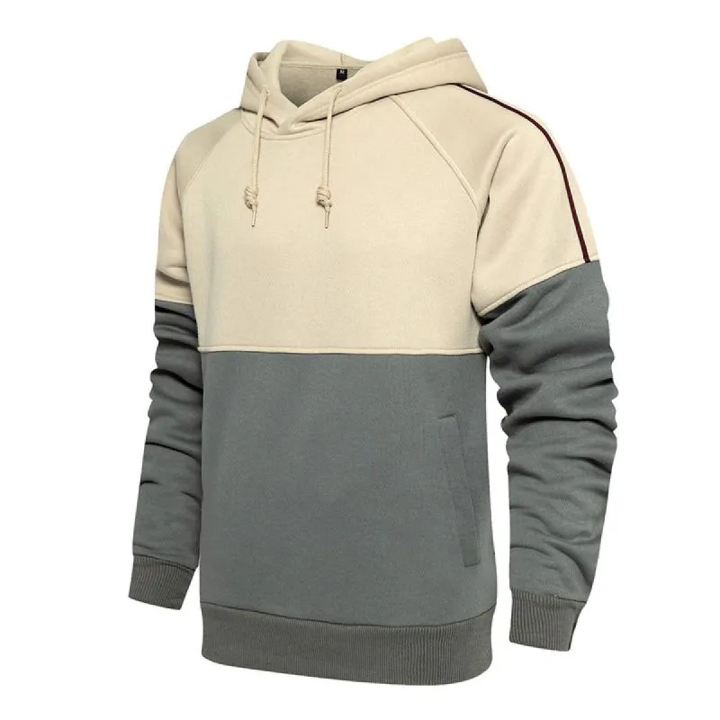 Men's Autumn and Winter Color Matching Hoodie 30824924U sold by Manly