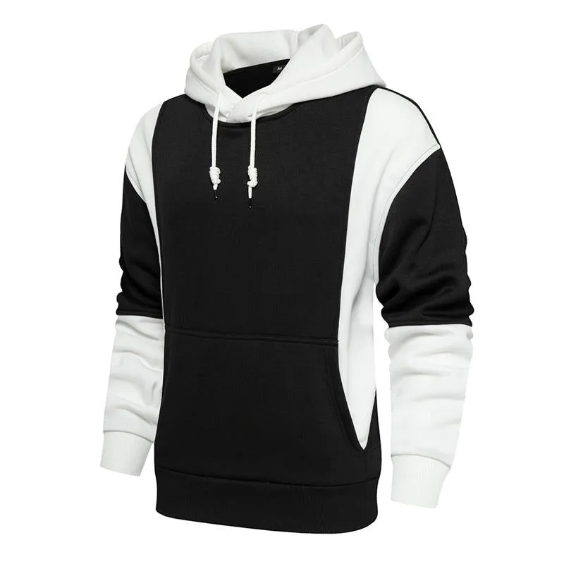 Men's Colorblock Retro Casual Hoodie 39412448U sold by Manly product image thumbnail 4