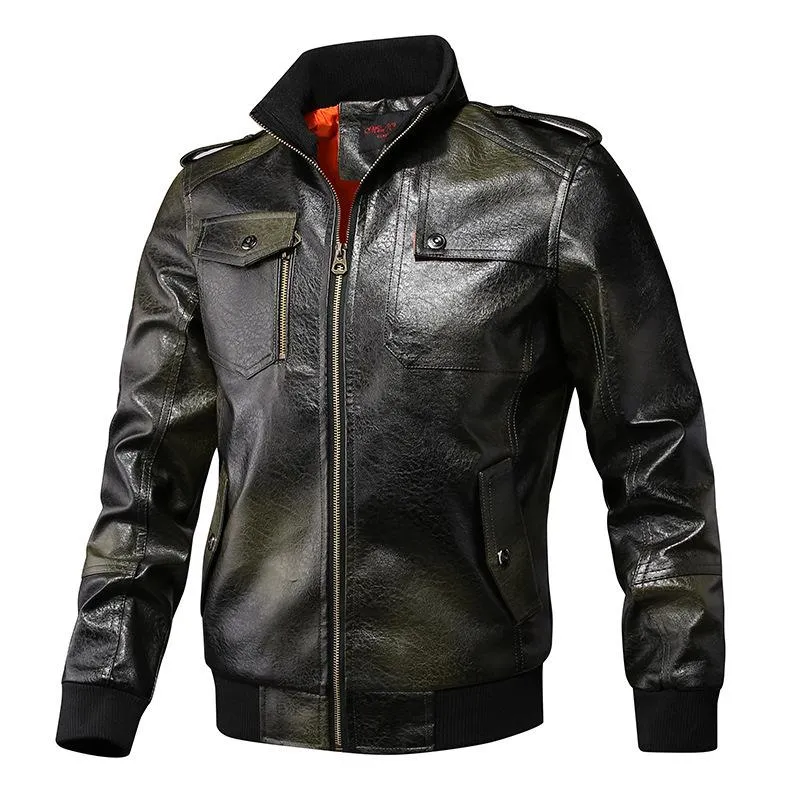Men's PU Leather Casual Leather Jacket 15535770U sold by Manly product image thumbnail 2
