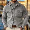 Men's Vintage Casual Corduroy Lapel Jacket 92040870X sold by Manly