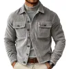 Men's Vintage Casual Corduroy Lapel Jacket 92040870X sold by Manly