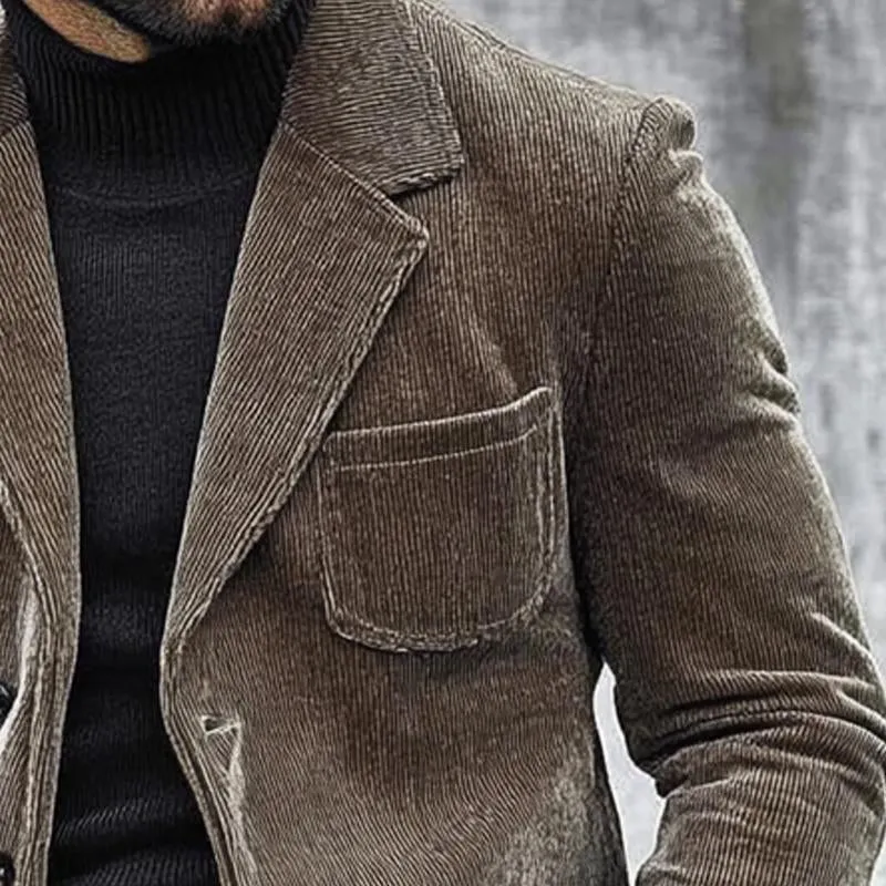 Men's Solid Corduroy Single Breasted Blazer 15838465X sold by Manly product image thumbnail 3