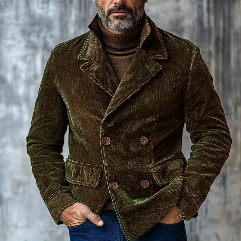 Men's Vintage Corduroy Double Breasted Blazer 40316746X sold by Manly product image thumbnail 2