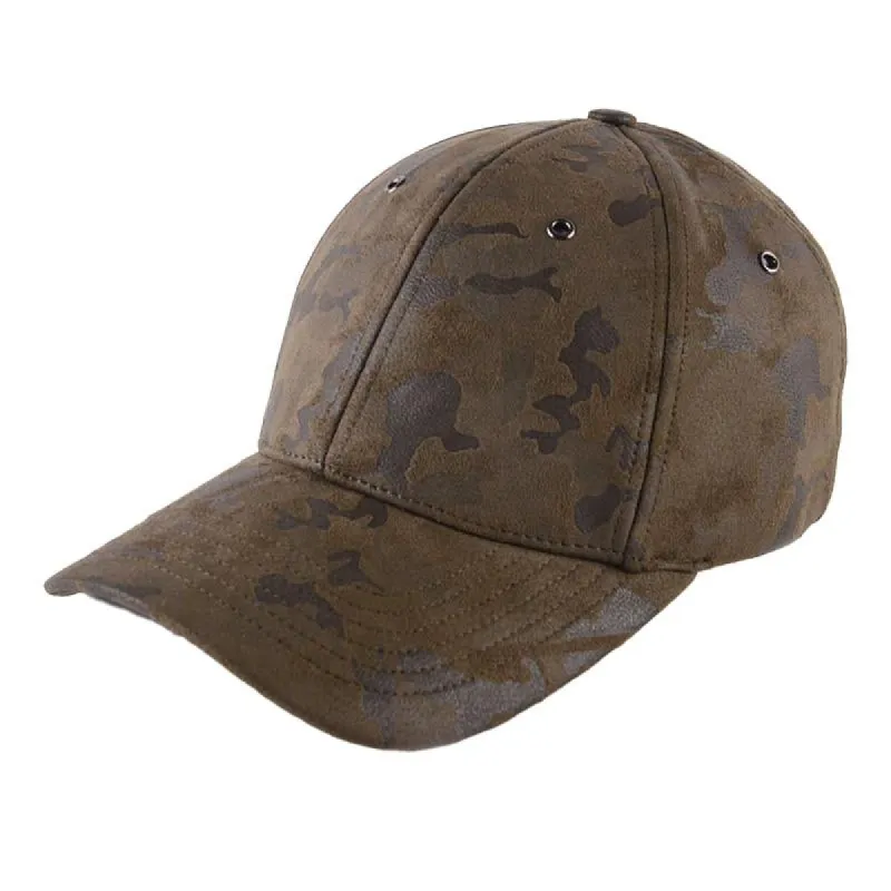 Men's Duckbill Camouflage  Suede Baseball Cap 99726938U sold by Manly