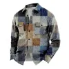 Men's Vintage Print Corduroy Shirt Jacket 11602794X sold by Manly
