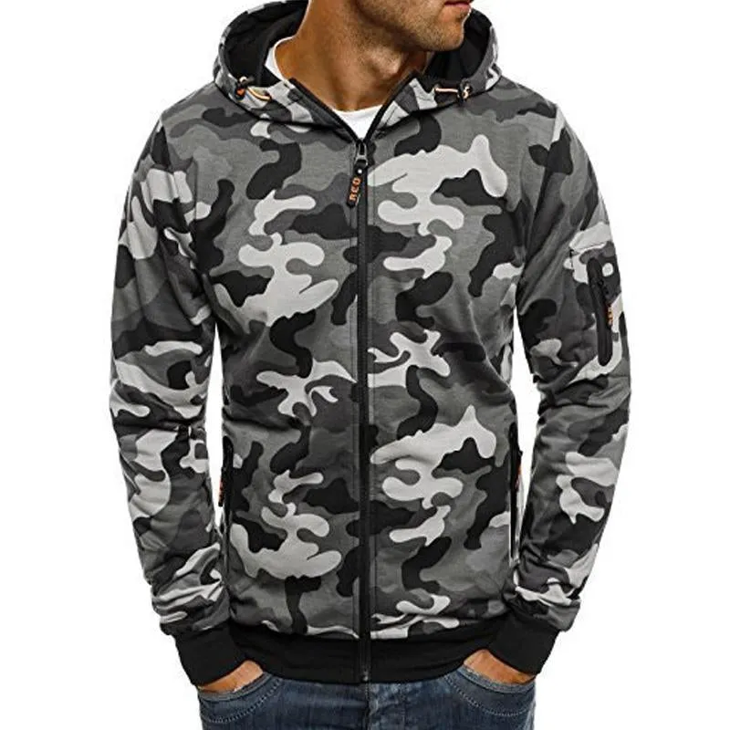 Men's Camouflage Cardigan Hoodie 98968929U sold by Manly product image thumbnail 2