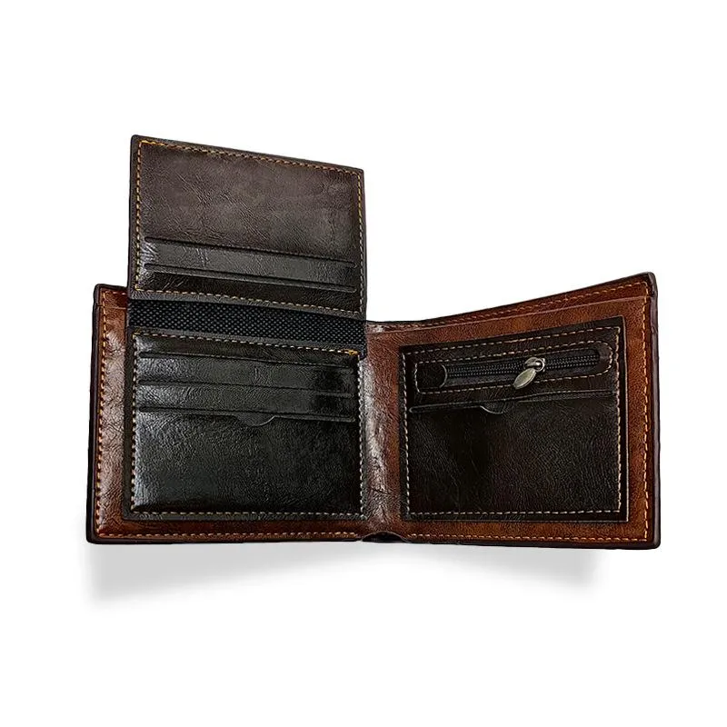Men's Short Vintage Crocodile Head Multi-Card Wallet 72231672U sold by Manly