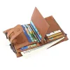 Men's Genuine Leather Double Zipper Multi-Card Slot Vintage Card Holder Wallet 58897233U sold by Manly