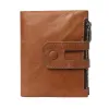 Men's Genuine Leather Double Zipper Multi-Card Slot Vintage Card Holder Wallet 58897233U sold by Manly
