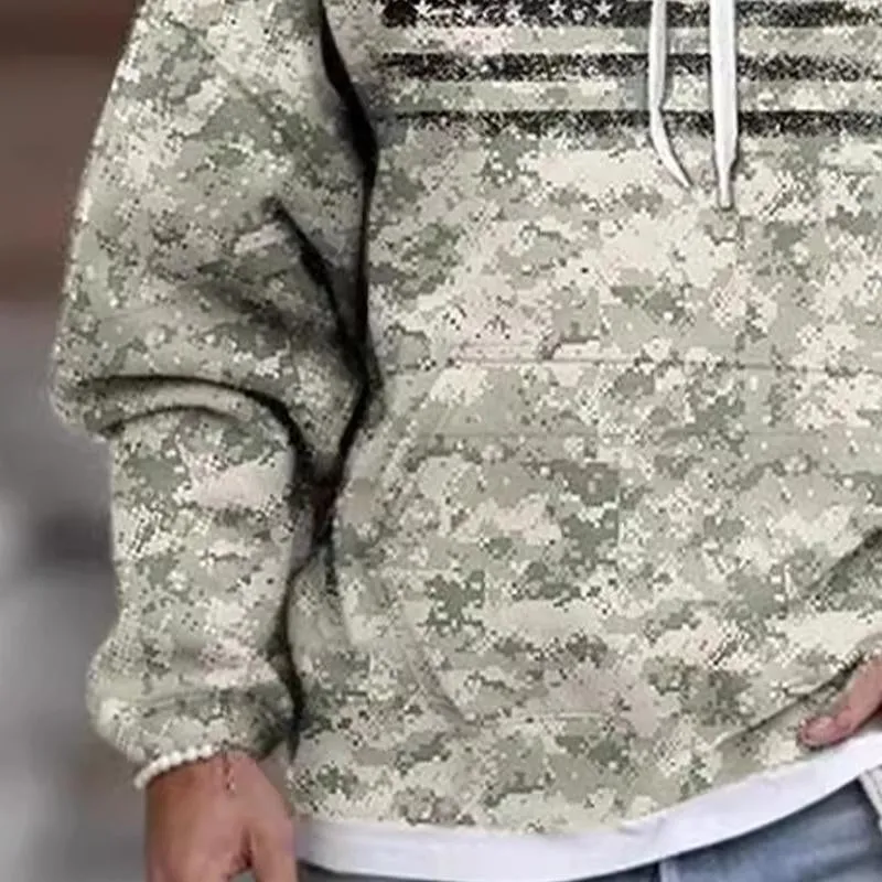 Men's Outdoor Camouflage Print Hoodie 62608155X sold by Manly product image thumbnail 4