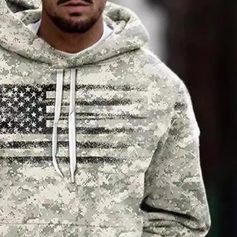 Men's Outdoor Camouflage Print Hoodie 62608155X sold by Manly product image thumbnail 3