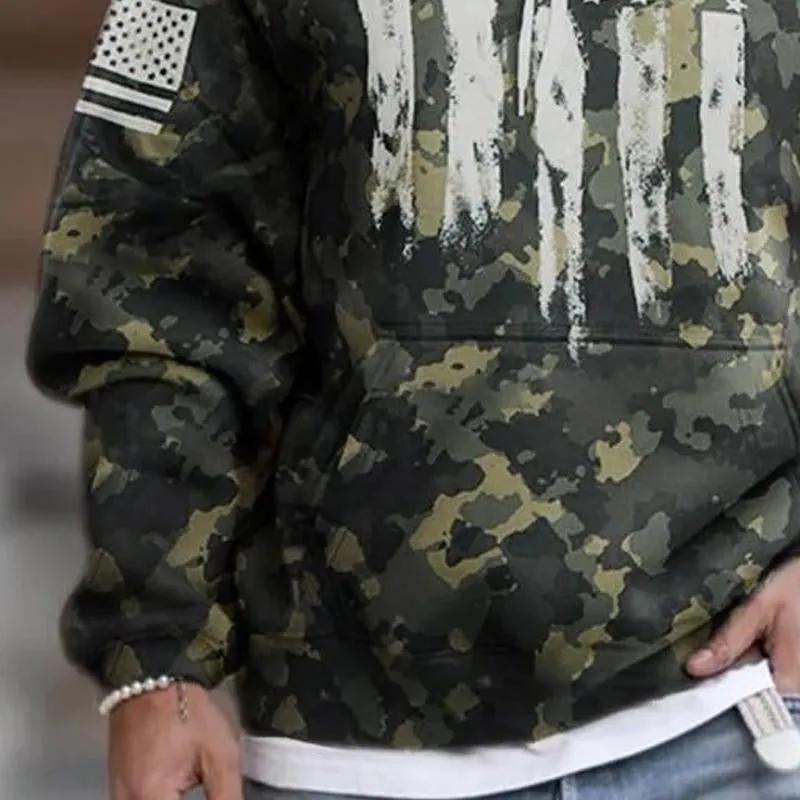 Men's Outdoor Camouflage Print Hoodie 17627578X sold by Manly product image thumbnail 4