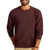 Men's Solid Color Plush Round Neck Long Sleeve Sweatshirt 48577116Y sold by Manly