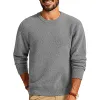 Men's Solid Color Plush Round Neck Long Sleeve Sweatshirt 48577116Y sold by Manly