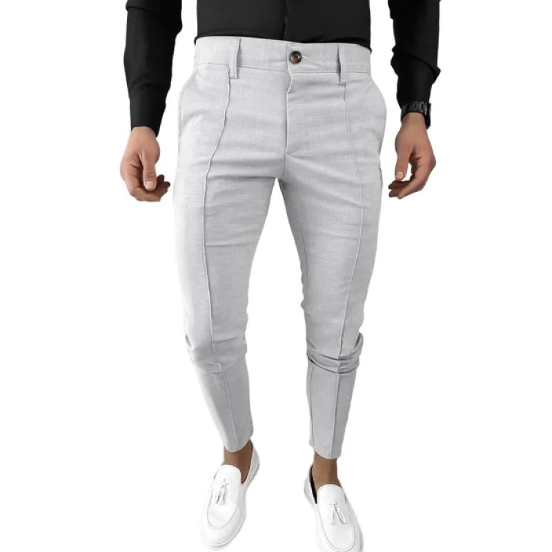 Men's Solid Color Casual Suit Pants 44716602X sold by Manly