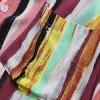 Men's Casual Loose Striped Printed Short Sleeve Shirt 12479951M sold by Manly
