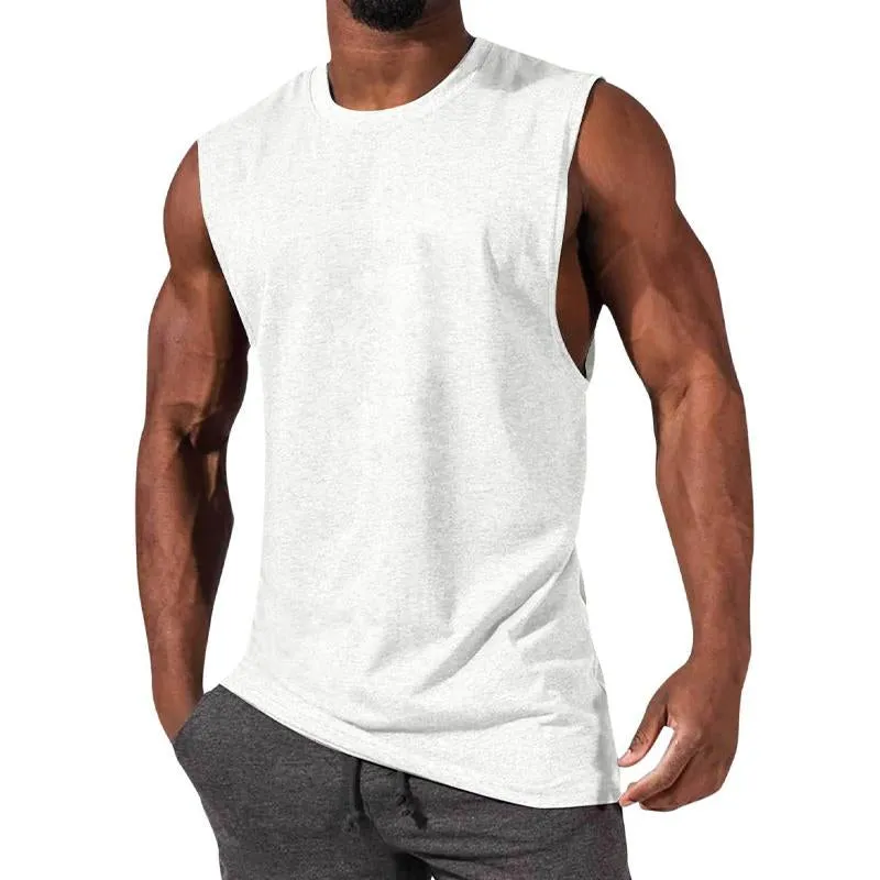 Men's Solid Color Crew Neck Tank Top 60164200X sold by Manly product image thumbnail 2