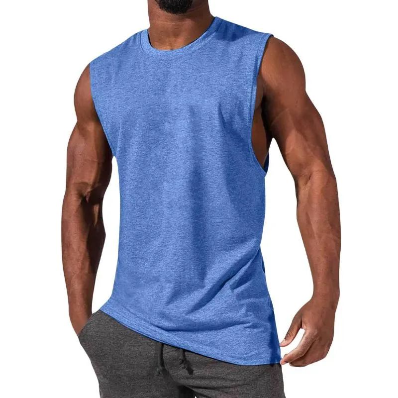 Men's Solid Color Crew Neck Tank Top 60164200X sold by Manly product image thumbnail 4
