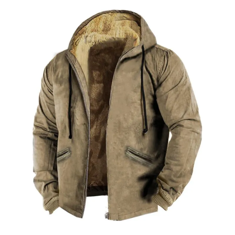 Men's Vintage Print Hooded Jacket 81980323X sold by Manly